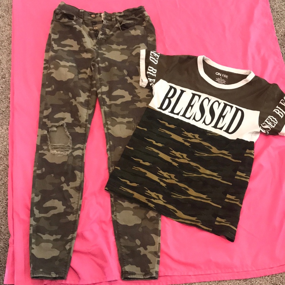 Pants $7 and shirt $6 outfit